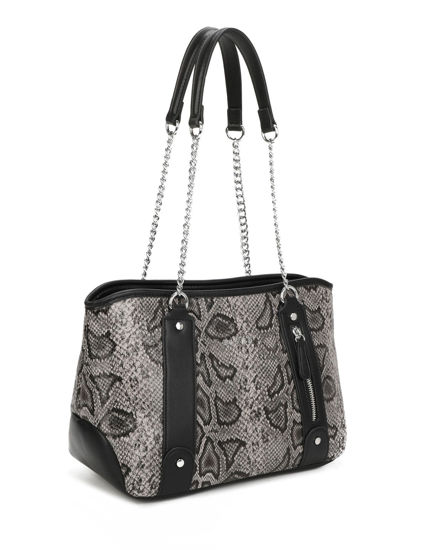 Immagine di RIFLE - Borsa due manici grigia pitonata