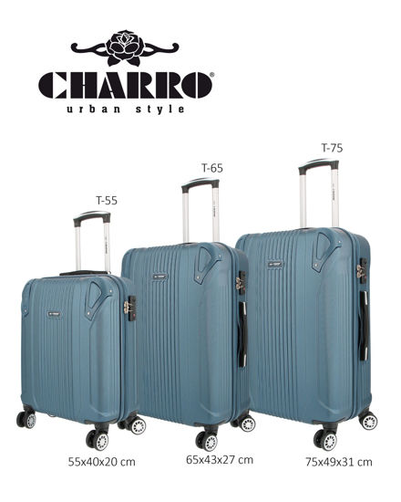 Immagine di CHARRO - TROLLEY PETROLIO IN ABS 4 RUOTE