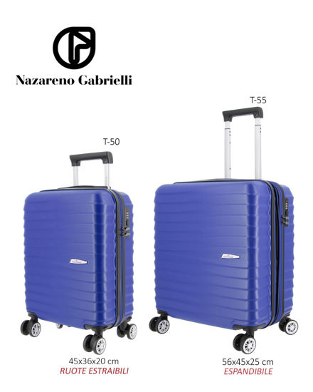 Immagine di NAZARENO GABRIELLI - TROLLEY BLU IN ABS 4 RUOTE