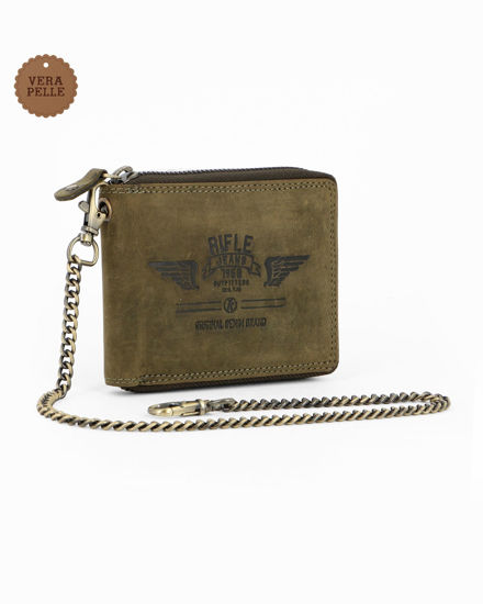 Immagine di PORTAFOGLIO UOMO ZIP CON CATENA