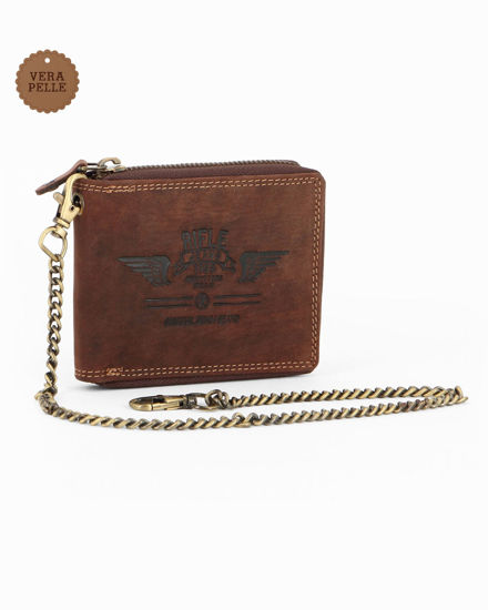 Immagine di PORTAFOGLIO UOMO ZIP CON CATENA