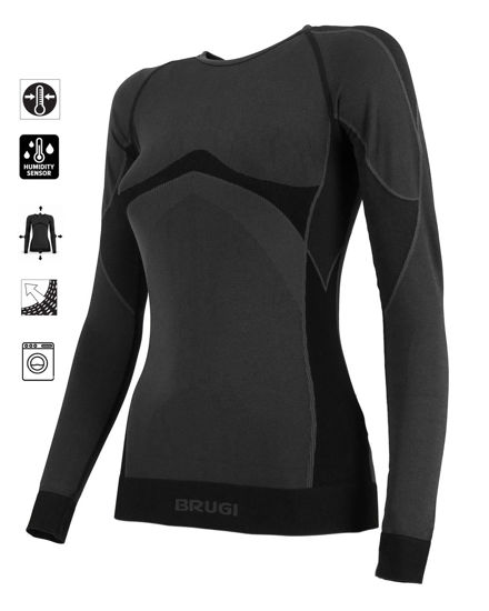 Immagine di T-SHIRT ML INTIMO TERMICO DONNA BLACK