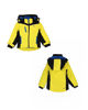 Immagine di BRUGI - Completo da sci bambino giallo e nero impermeabile e antivento con cappuccio