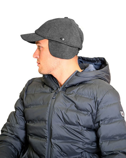 Immagine di KEY UP - CAPPELLO BASEBALL GRIGIO CON VISIERA E PARAORECCHIE