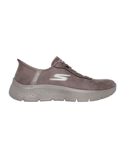 Immagine di SKECHERS - GO WALK FLEX - MALI - Sneakers marrone da donna con soletta ammortizzata in memory foam