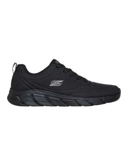 Immagine di SKECHERS - BOBS B FLEX LO - COOL EASE - Sneakers nera da donna con soletta ammortizzata in memory foam