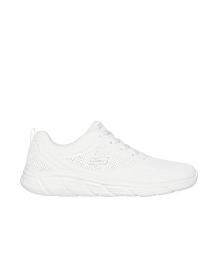 Immagine di SKECHERS - BOBS B FLEX LO - COOL EASE - Sneakers bianca da donna con soletta ammortizzata in memory foam