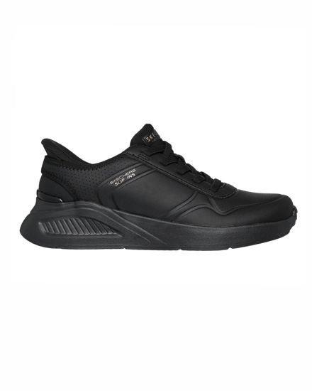 Immagine di SKECHERS - UNO LITE - FLOATING STEPS - Sneakers nera da donna con tomaia in duraleather