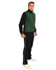 Immagine di KEY UP - TUTA NERA/VERDE COMPLETA DA UOMO CON FELPA FULL ZIP