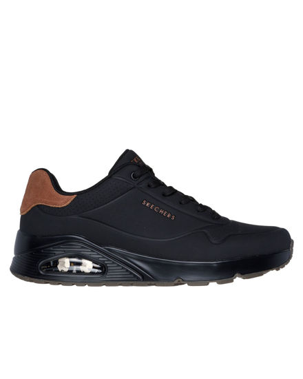 Immagine di SKECHERS - UNO - SUITED ON AIR - Sneakers nera da uomo con soletta in memory foam