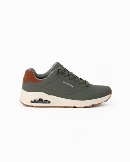 Immagine di SKECHERS - UNO - SUITED ON AIR - Sneakers verde da uomo con soletta in memory foam