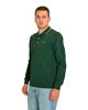 Immagine di KEY UP - POLO VERDE MANICA LUNGA DA UOMO IN PIQUET CON RIGHINI COLLO   (STANDARD OEKO TEX)