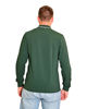 Immagine di KEY UP - POLO VERDE MANICA LUNGA DA UOMO IN PIQUET CON RIGHINI COLLO   (STANDARD OEKO TEX)