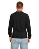 Immagine di KEY UP - POLO MANICA LUNGA NERA DA UOMO IN PIQUET CON RIGHINI COLLO   (STANDARD OEKO TEX)