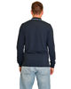 Immagine di KEY UP - POLO BLU MANICA LUNGA DA UOMO IN PIQUET CON RIGHINI COLLO   (STANDARD OEKO TEX)