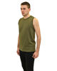 Immagine di KEY UP - TSHIRT SMANICATA VERDE OLIVA DA UOMO IN COTONE JERSEY (STANDARD OEKO-TEX)