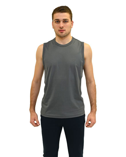 Immagine di KEY UP - TSHIRT SMANICATA GRIGIA DA UOMO IN COTONE JERSEY (STANDARD OEKO-TEX)