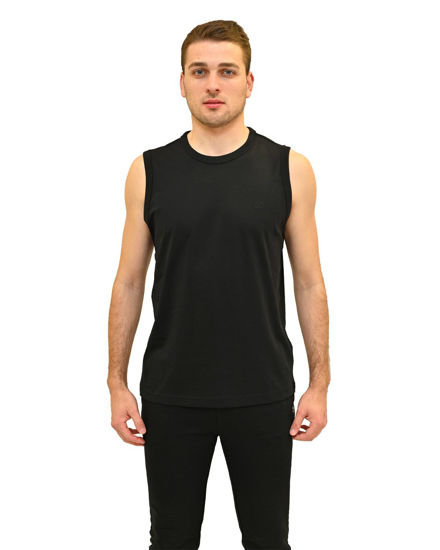 Immagine di KEY UP - TSHIRT SMANICATA NERA DA UOMO IN COTONE JERSEY (STANDARD OEKO-TEX)