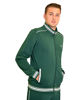Immagine di KEY UP - FELPA VERDE DA UOMO FULL ZIP ACETATA CON DETTAGLI RICHE