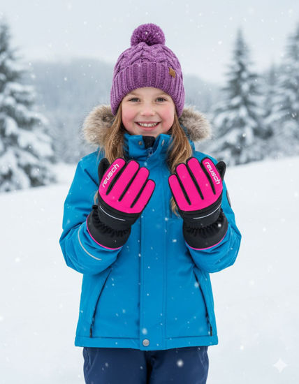 Immagine di GUANTI SCI ALAN JUNIOR BLACK-PINK