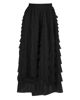 Immagine di BACHATA - Gonna lunga in tulle a balze nera con elastico in vita