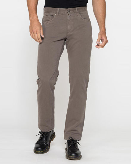 Immagine di CARRERA - PANTALONE NOCCIOLA 5 TASCHE  SMERIGLIATO IN PESANTE GABARDINA DI COTONE