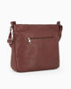 Immagine di ALEX & CO - Tracolla marrone con doppia tasca frontale e tasca posteriore - VERA PELLE -