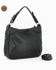 Immagine di ALEX & CO - Borsa un manico nera con tasca posteriore e due tasche laterali, tracolla removibile - VERA PELLE -
