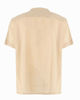 Immagine di YELLOW DOG - CAMICIA MEZZA MANICA BEIGE, SCOLLO A V E LACCI FROTALI