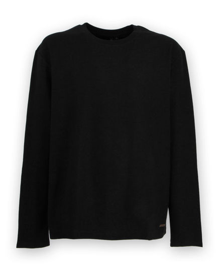 Immagine di YELLOW DOG - TSHIRT MANICA LUNGA NERA CON LAVORAZIONE A NIDO D'APE