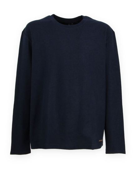 Immagine di YELLOW DOG - TSHIRT MANICA LUNGA BLU CON LAVORAZIONE A NIDO D'APE