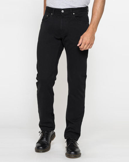 Immagine di CARRERA - PANTALONE NERO 5 TASCHE  SMERIGLIATO IN PESANTE GABARDINA DI COTONE