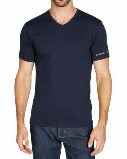 Immagine di KAPPA - TSHIRT MANICA CORTA SCOLLO A V CALDO COTONE