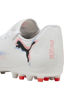 Immagine di PUMA - Scarpa da calcio  bianca con dettagli blu e arancioni - FUTURE 8 PLAY MG