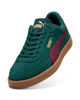 Immagine di PUMA - Scarpa verde scuro con dettagli bordeaux - PUMA CLUB II ERA SUEDE