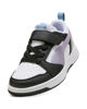Immagine di PUMA - Sarpa da bambina bianca e nera con dettagli lilla - REBOUND V6 LO SPACE BELLE AC+PS