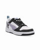 Immagine di PUMA - Scarpa da ragazza bianca/nera con dettagli lilla - REBOUND V6 LO SPACE BELLE JR