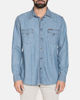 Immagine di CARRERA - CAMICIA JEANS LAVAGGIO CHIARO COLLO CLASSICO MANICA LUNGA 2 TASCHINI CON BOTTONCINI