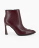 Immagine di MISS GLOBO - Tronchetto bordeaux a punta con zip laterale, tacco 9CM