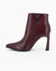 Immagine di MISS GLOBO - Tronchetto bordeaux a punta con zip laterale, tacco 9CM