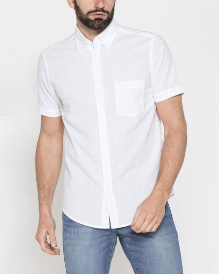 Immagine di CARRERA - CAMICIA MANICA CORTA CON COLLO BOTTON DOWN TESSUTO MALFILE'  CON 1 TASCHINO