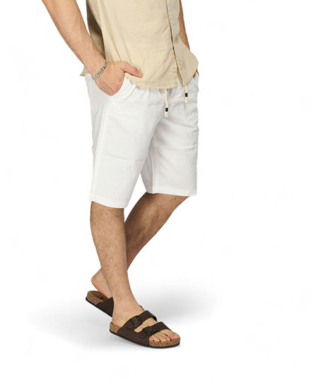 Immagine di YELLOW DOG - BERMUDA DA UOMO BIANCO TASCA AMERICA CON LACCIO