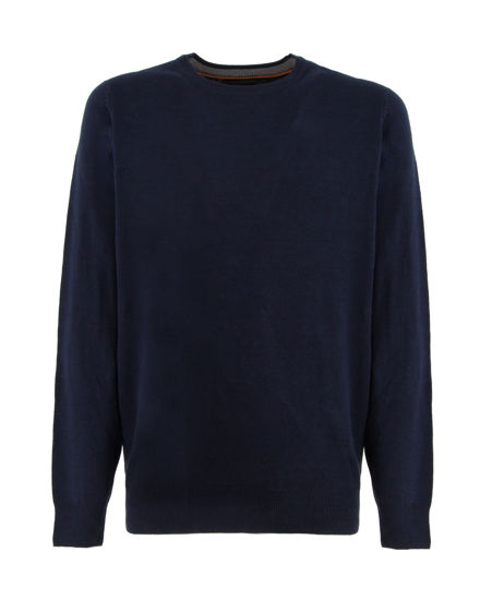 Immagine di BREZZA DI MARE - MAGLIA MANICA LUNGA DA UOMO BLU GIROCOLLO F12 CHICCO