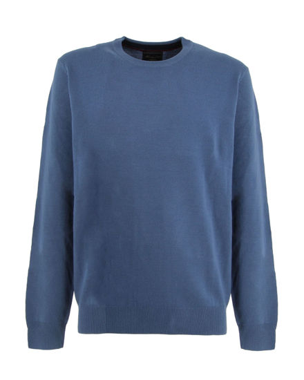 Immagine di BREZZA DI MARE - MAGLIA MANICA LUNGA DA UOMO AZZURRA GIROCOLLO F12 CHICCO