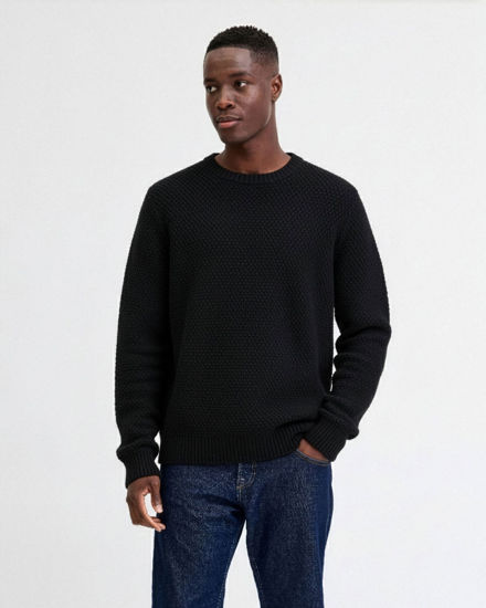 Immagine di JACK&JONES - PULLOVER GIROCOLLO NERO DA UOMO