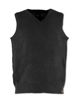 Immagine di GMV - GILET SMANICATO NERO CON SCOLLO A V IN MAGLIA