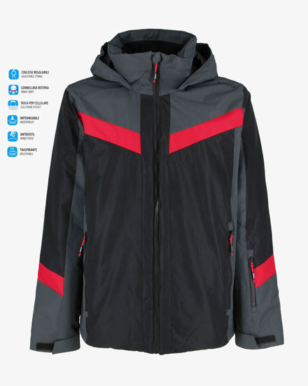 Immagine di GIACCA SCI 3000 UOMO BLACK-RED