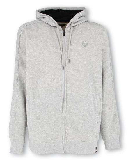 Immagine di GIANMARCO VENTURI - Felpa con cappuccio grigio da uomo full zip