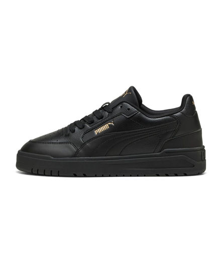Immagine di PUMA - Scarpa total black con dettgali logo oro  - SHUFFLE DOWNTOWN