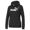 Immagine di PUMA - Felpa da donna nera con cappuccio e logo bianco - 586788-01